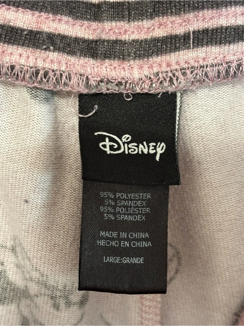 Disney Mickey & Minnie Mouse Pink Lounge Pajama Pants Large - Picture 3 of 7